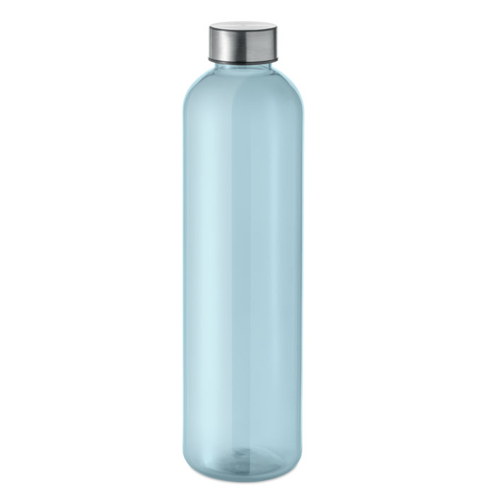 Bouteille personnalisable 1 L en RPET anti-fuite Utah Remax bleu clair transparent
